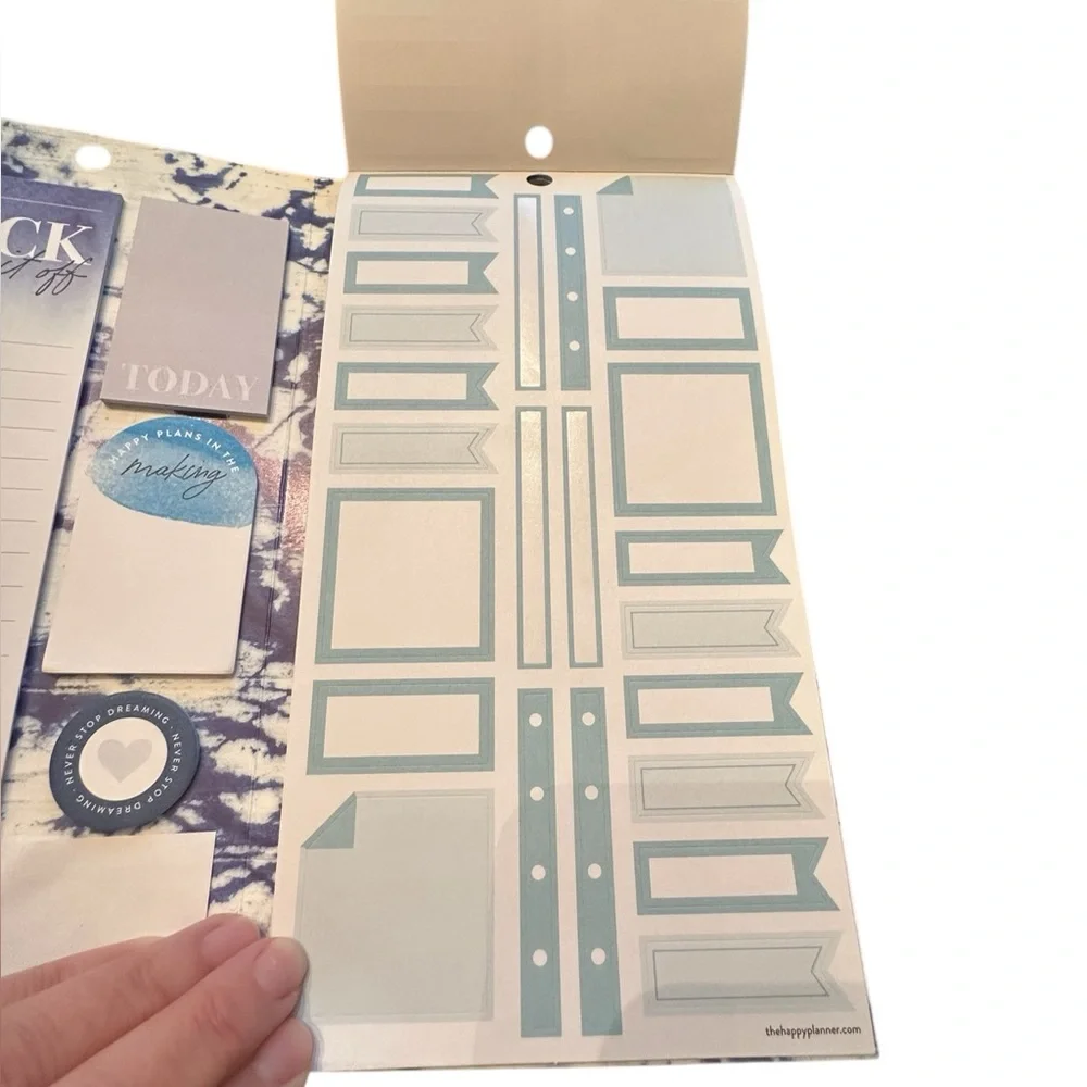 The Happy Planner Dream Big Blue Tones Accessory Book